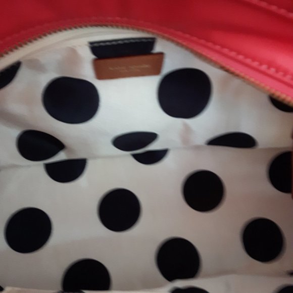 NWT KATE SPADE NEW YORK STEVIE coral nylon handbag - Picture 5 of 5